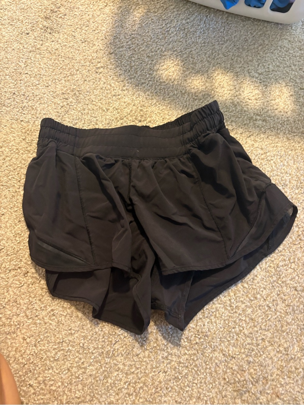 lululemon athletica Black Layered Running Shorts